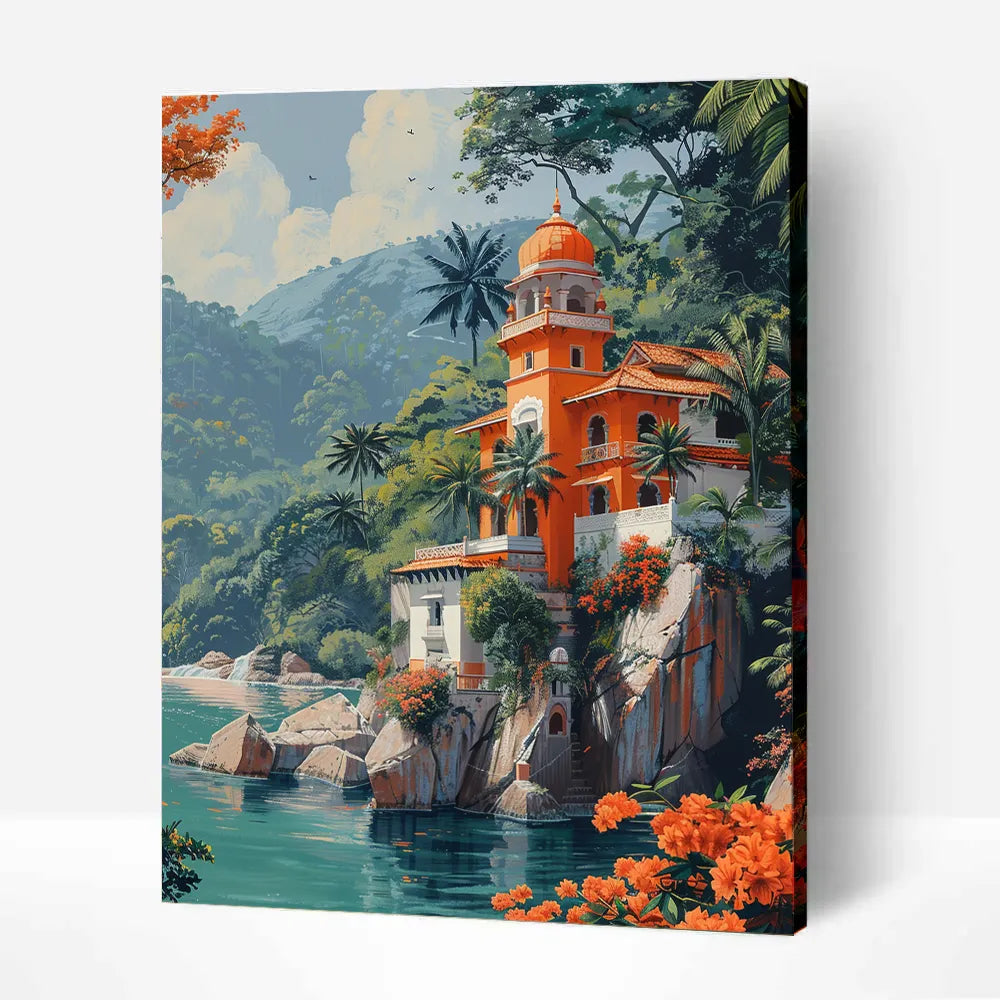 Landscape paint by numbers