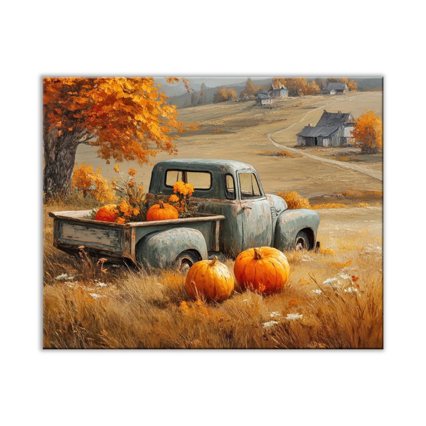 Pumpkins in Countryside Truck