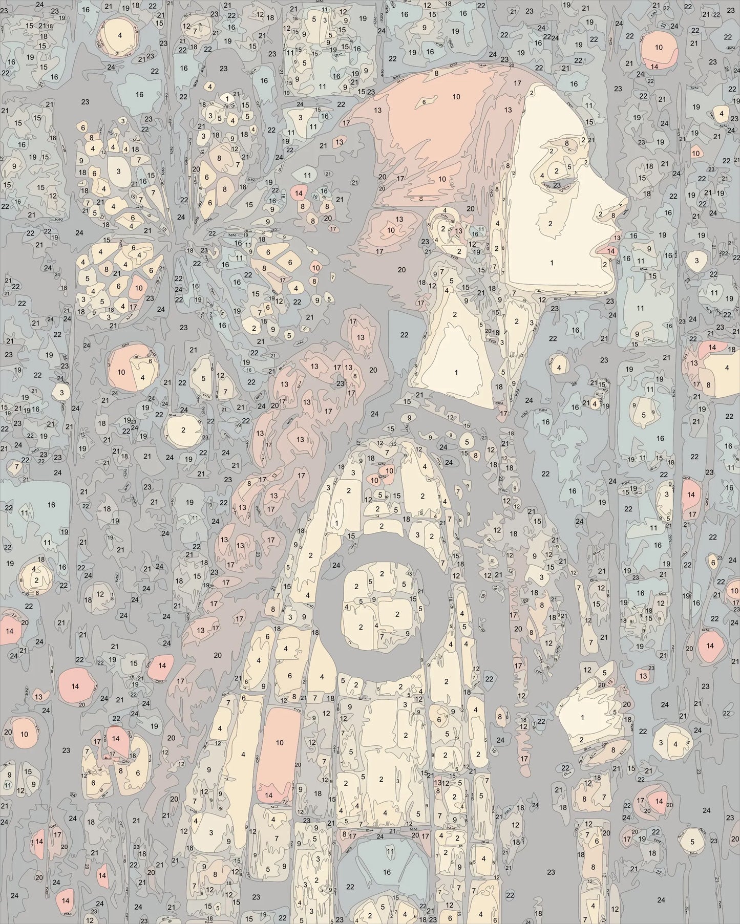 klimt style woman portrait