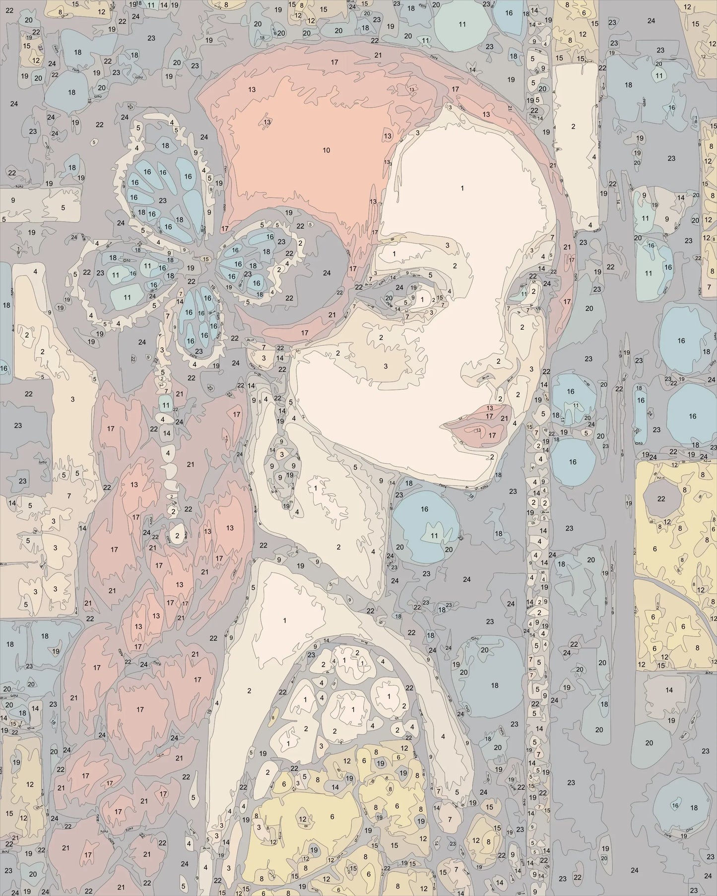 klimt style woman portrait