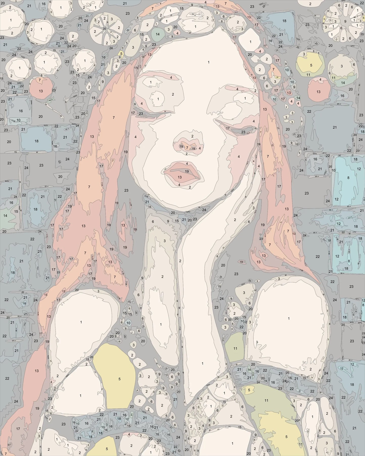 klimt style woman portrait