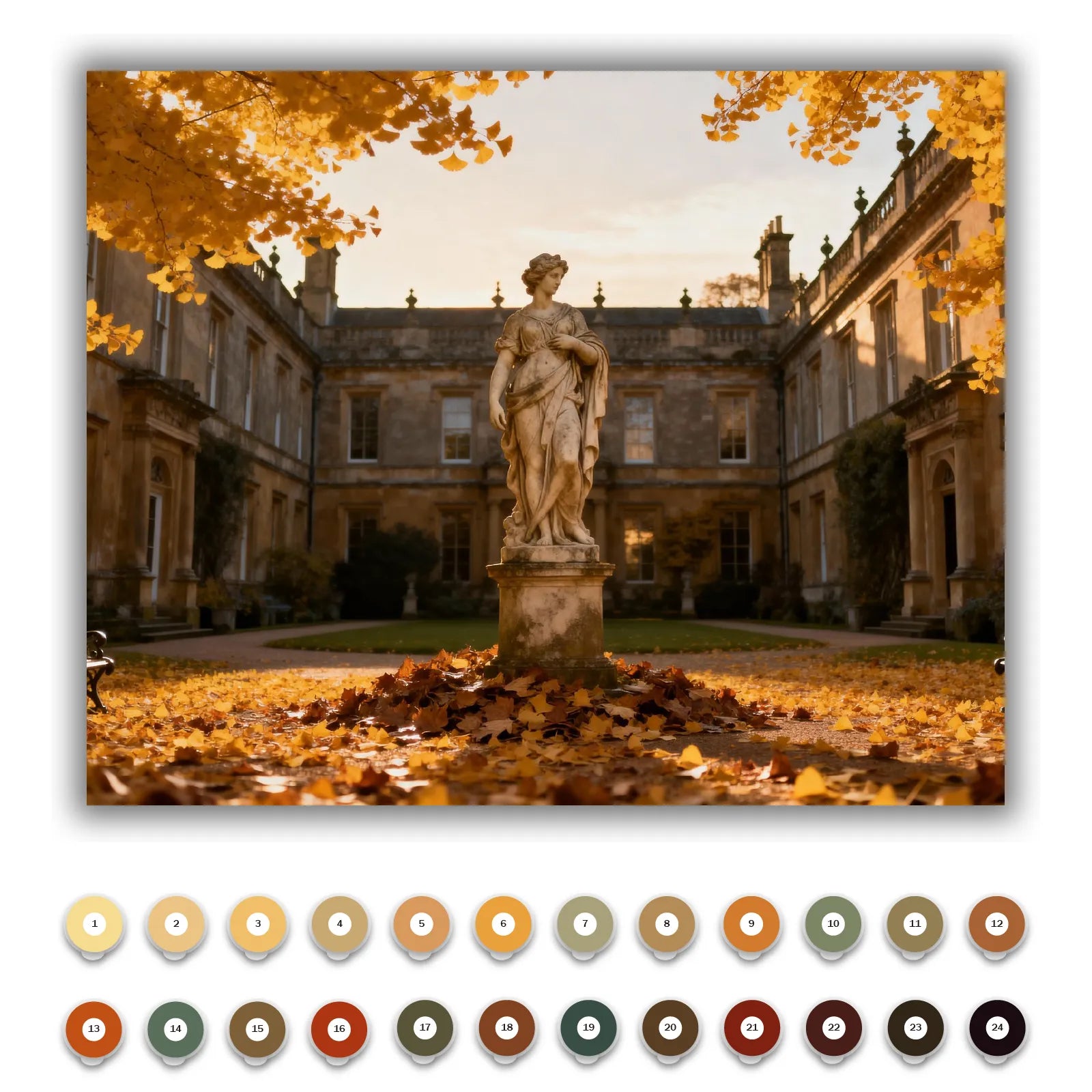 Ginkgo Path in the Castle