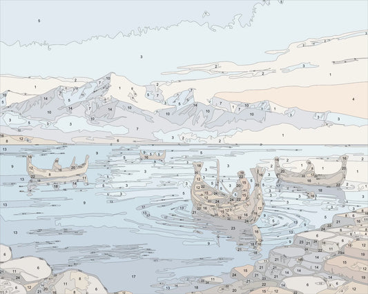 Reed Boats at Dawn