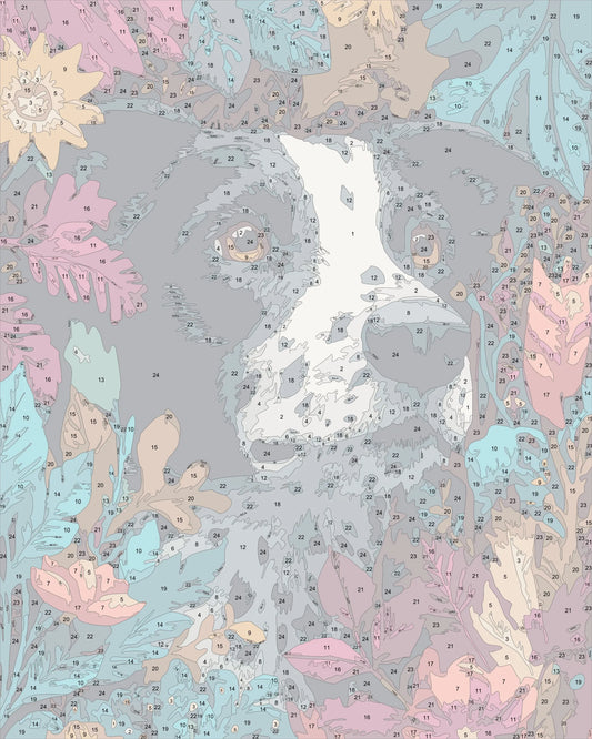Colorful Wildlife Dog