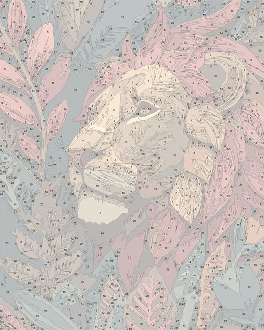 Colorful Wildlife Lion