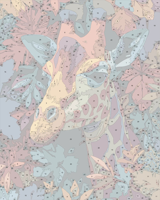 Colorful Wildlife Giraffe
