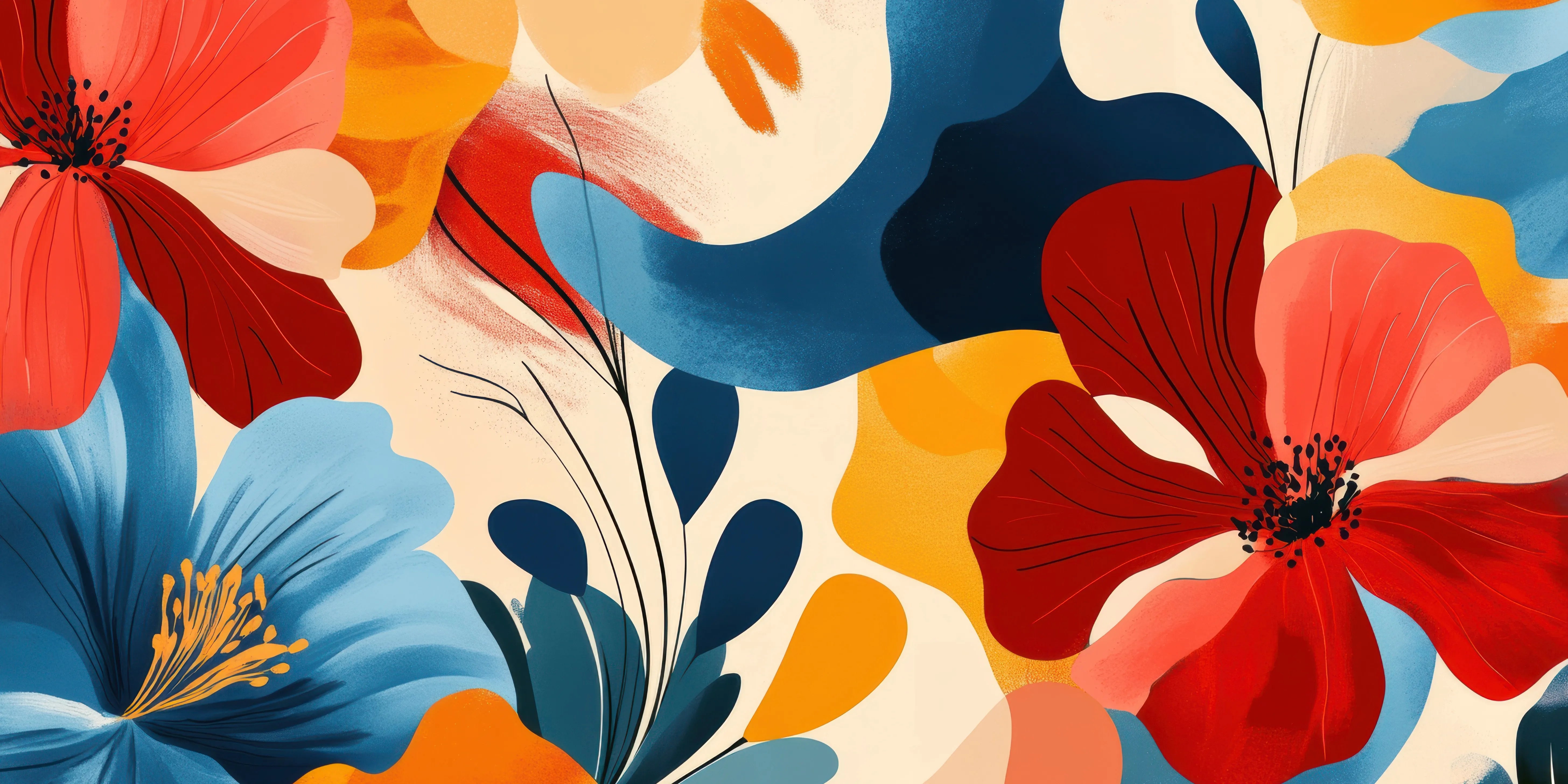 2026 April New Arrival! Discover Abstract Flowers Collection – 1001Canvas