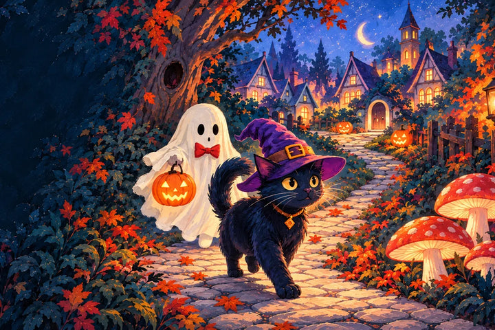 halloween paint by numbers