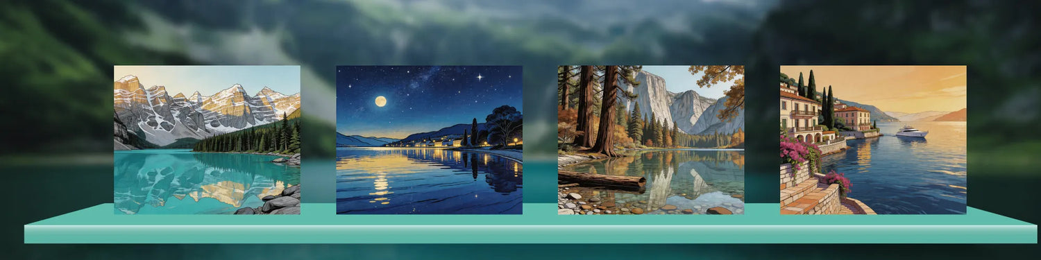 260501 Moutain & Lake Paint by Numbers