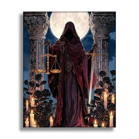 Halloween Tarot 12 Justice