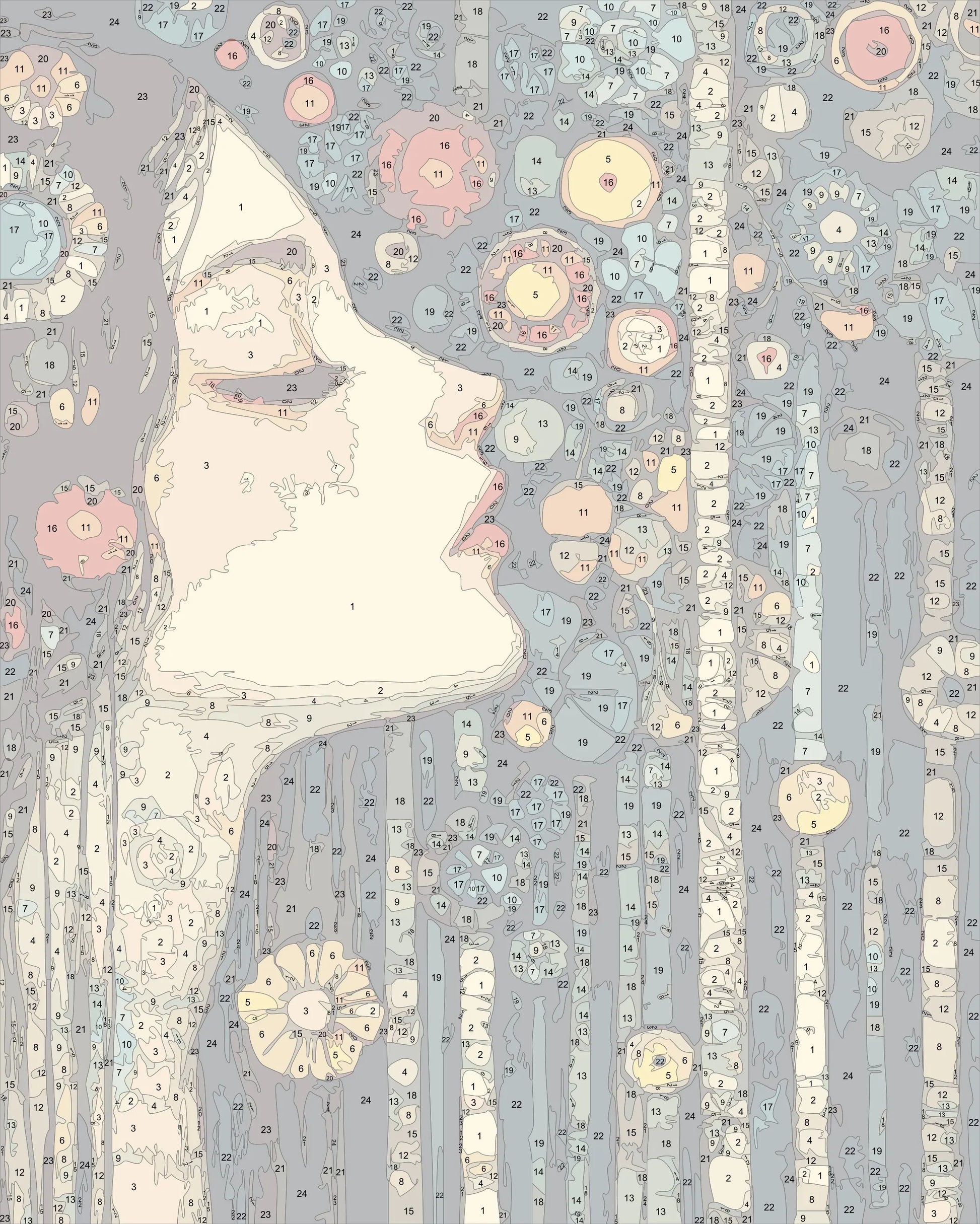 klimt style woman portrait