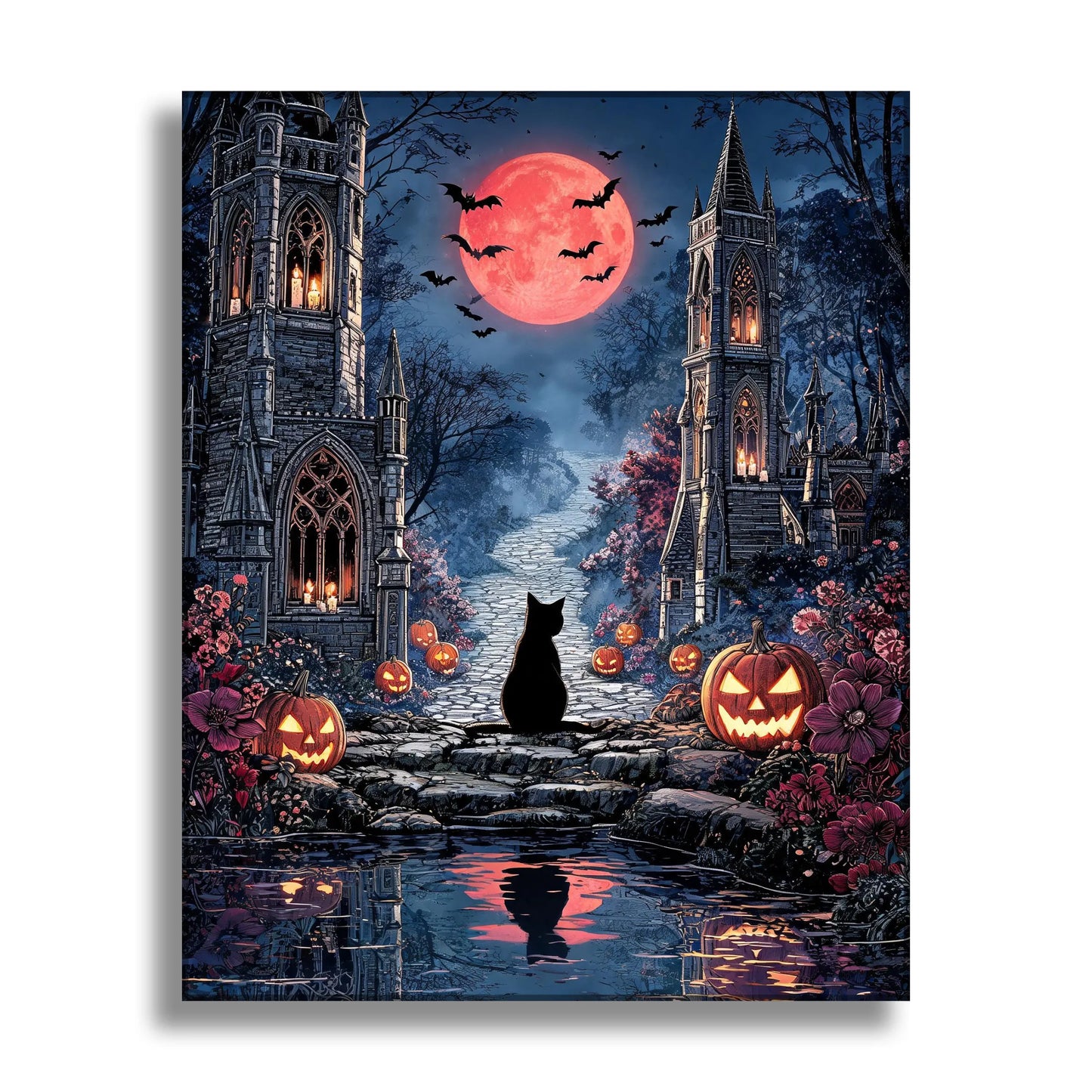 Halloween Tarot 19 The moon