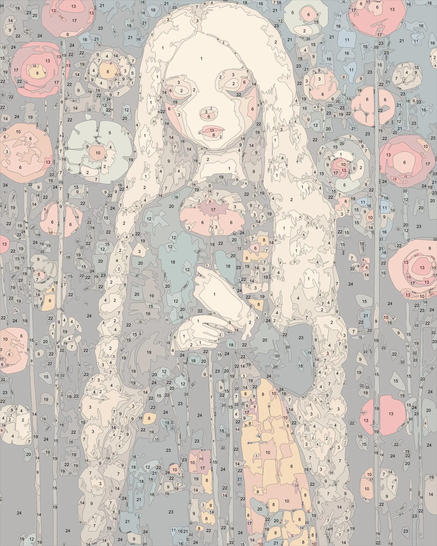 klimt style woman portrait