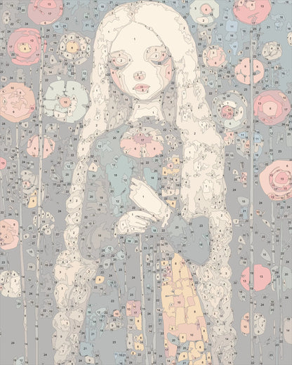 klimt style woman portrait