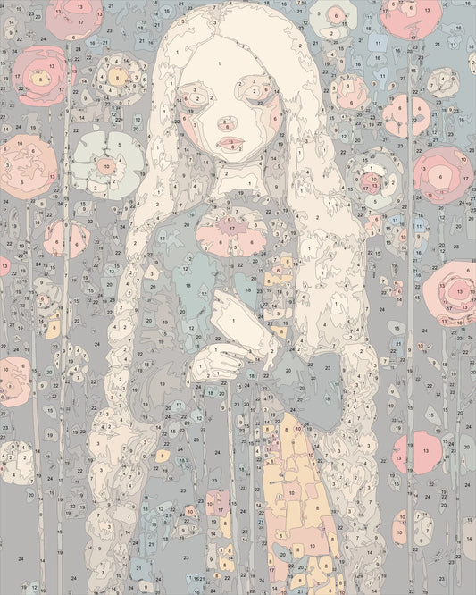 klimt style woman portrait