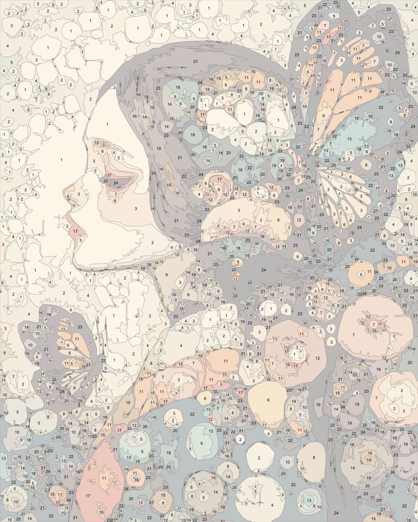 klimt style woman portrait