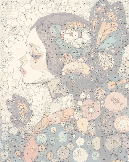klimt style woman portrait