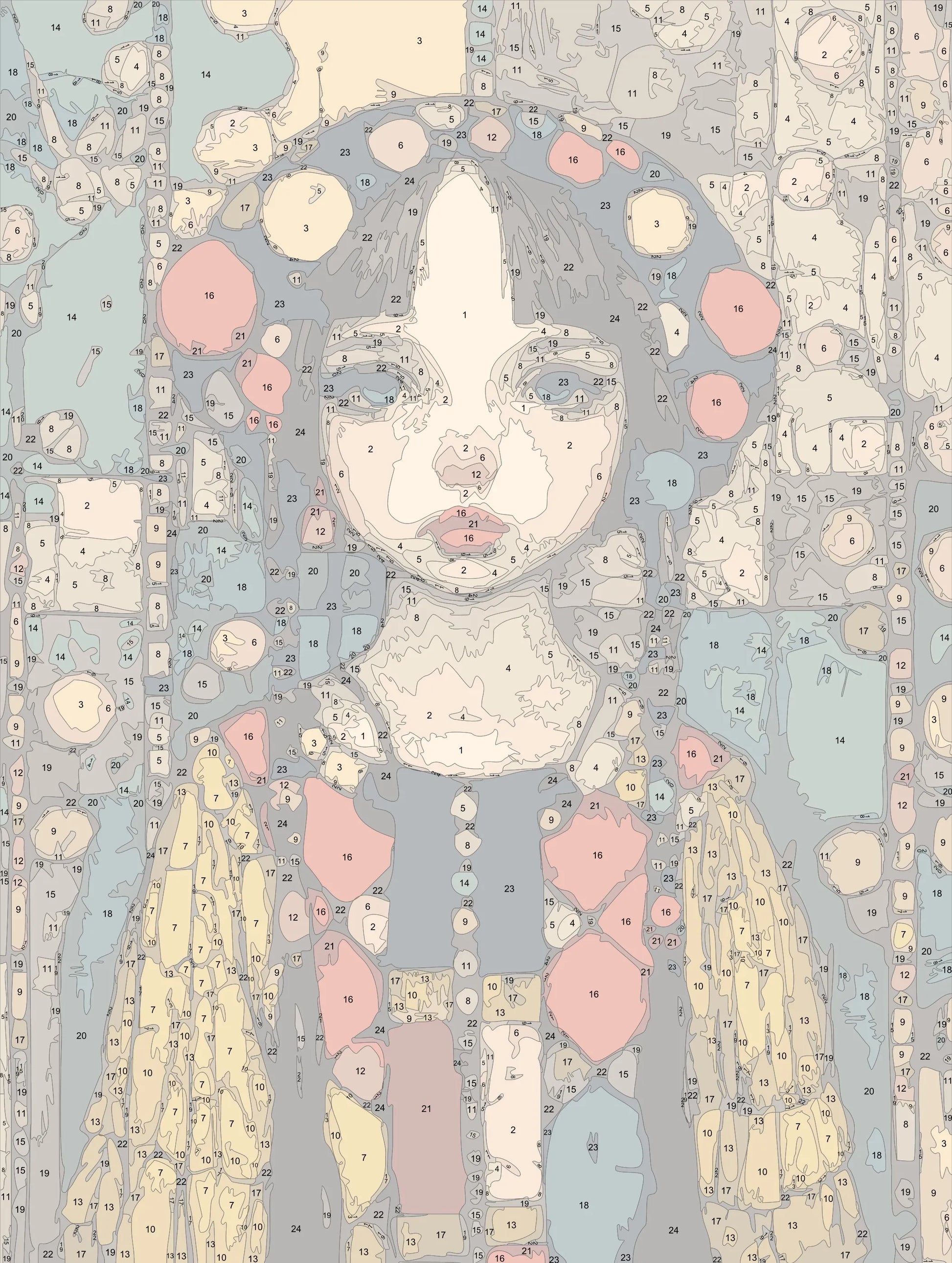 klimt style woman portrait