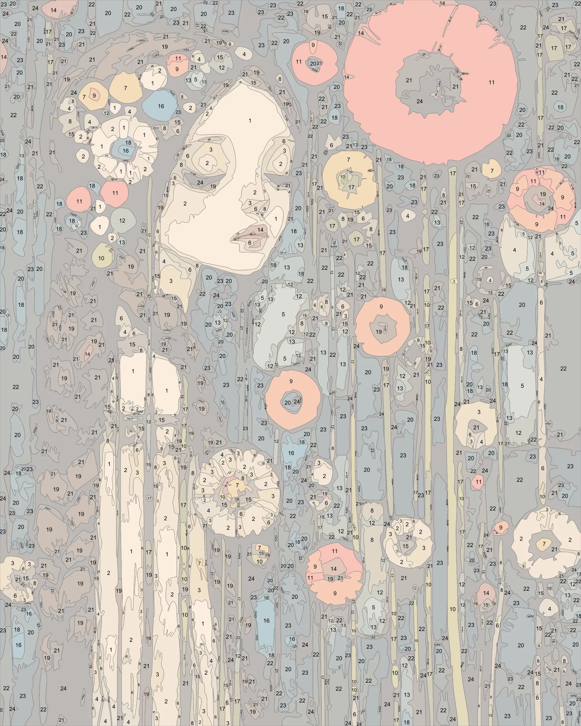 klimt style woman portrait