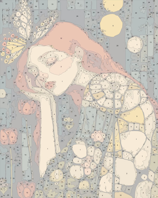 klimt style woman portrait