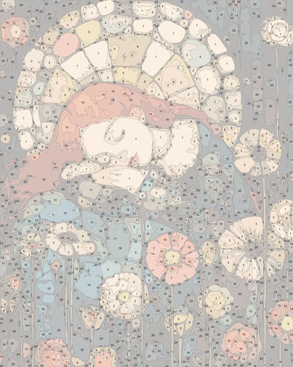 klimt style woman portrait