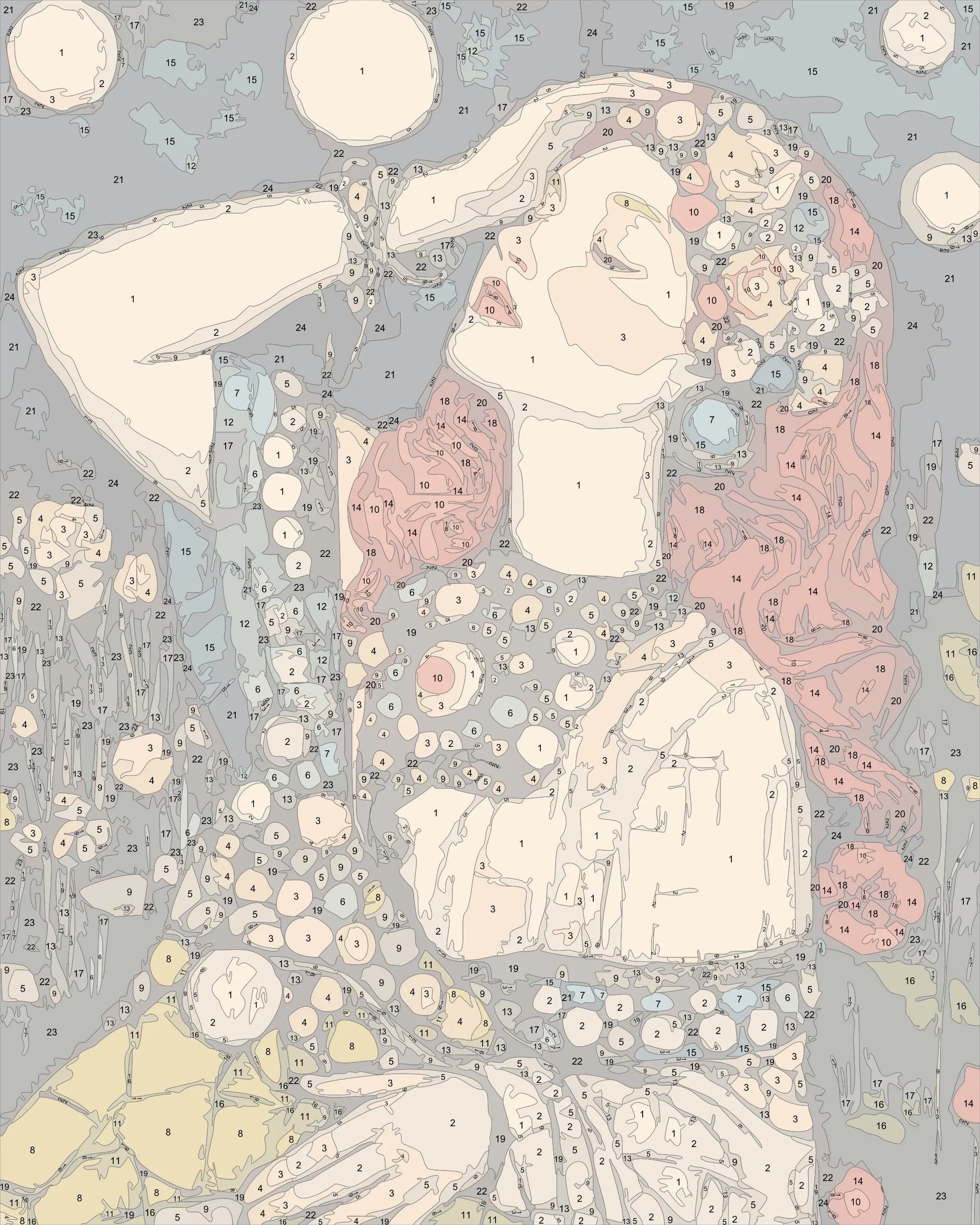 klimt style woman portrait