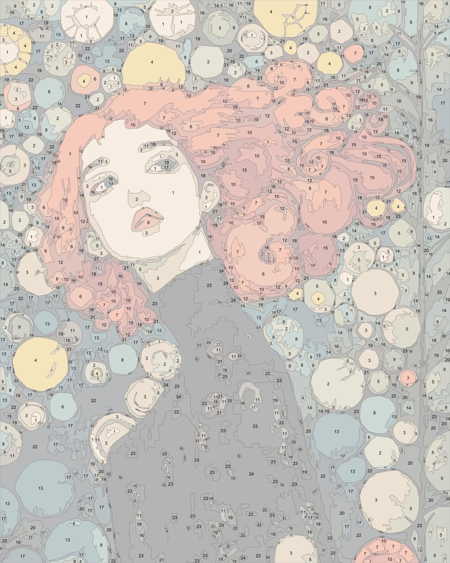 klimt style woman portrait