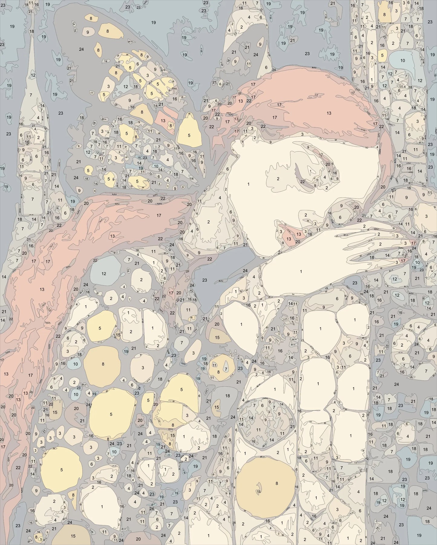 klimt style woman portrait
