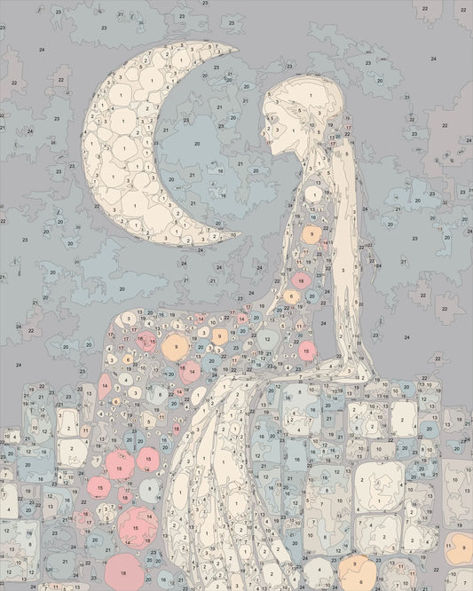 klimt style woman portrait