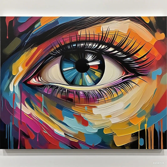 A Woman's Eye-Paint By Numbers