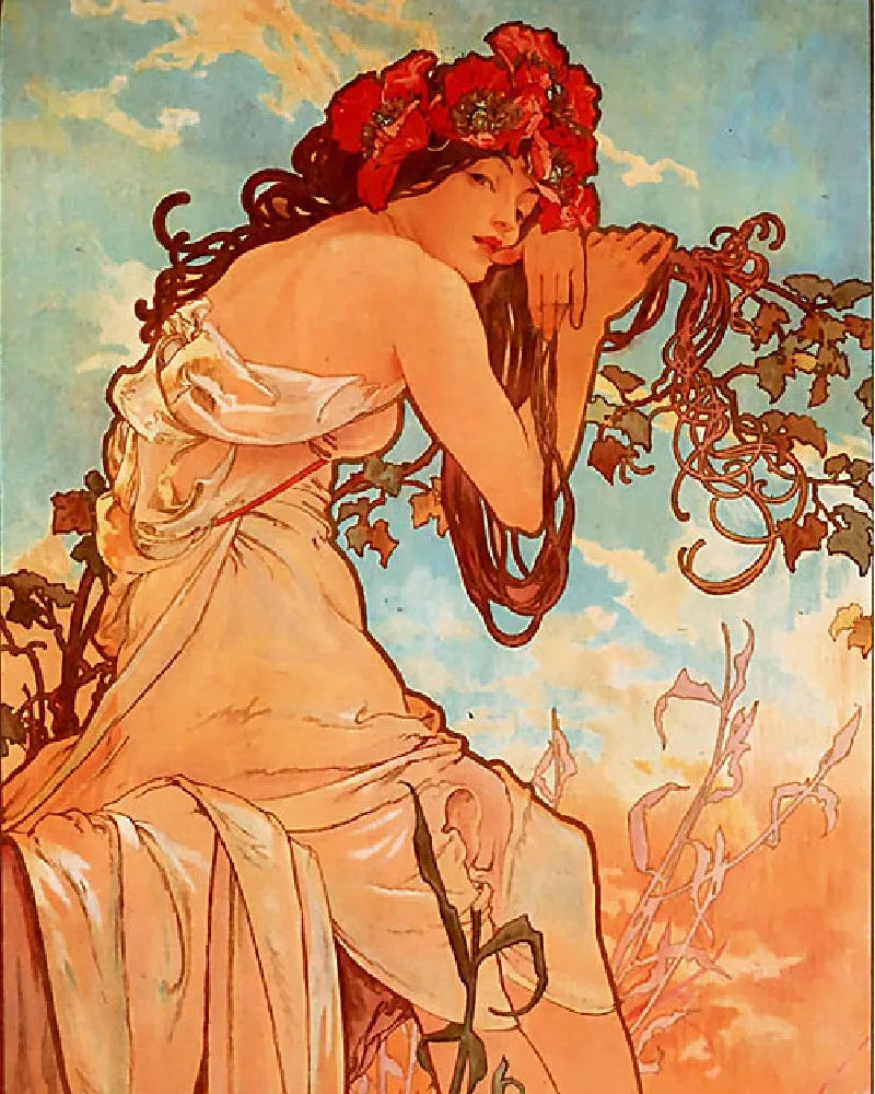 Alphonse Mucha Summer