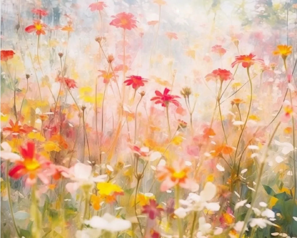 Watercolor Wildflowers Paint Numbers