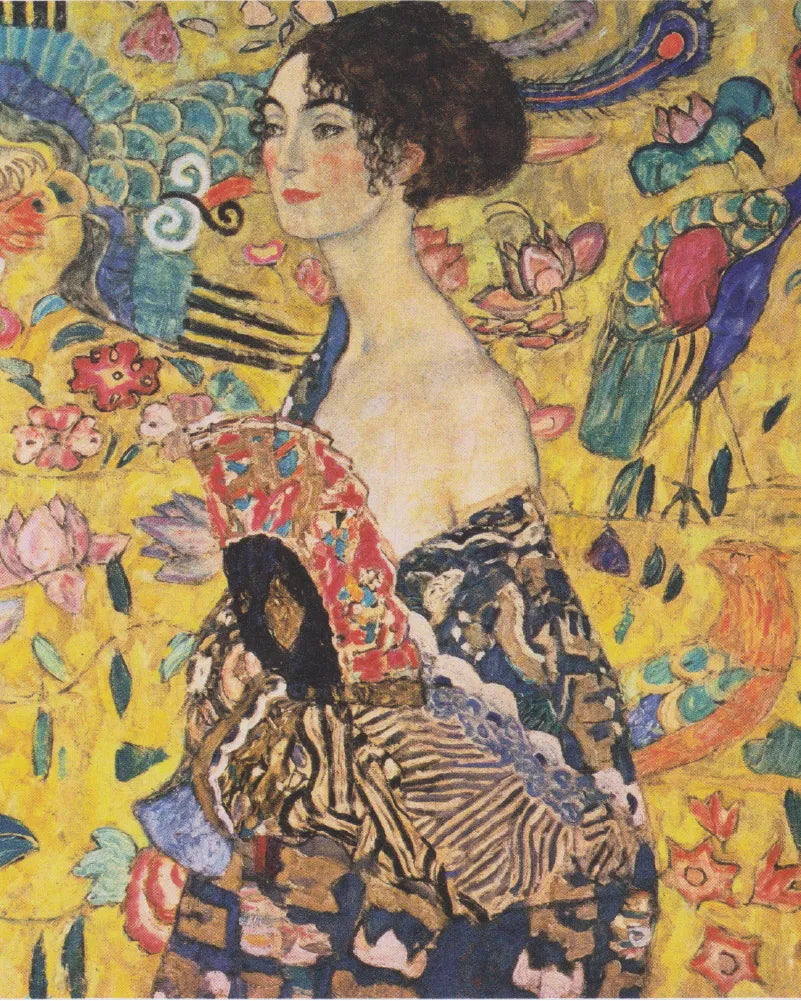 Gustav Klimt Dame mit Facher