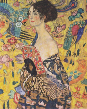 Gustav Klimt Dame mit Facher