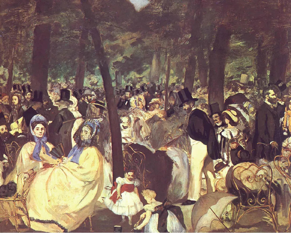 Edouard Manet Music at the tuileries garden