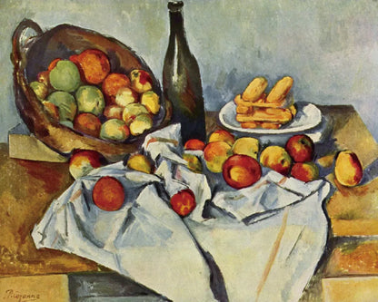 Le panier de pommes par Paul Cezanne