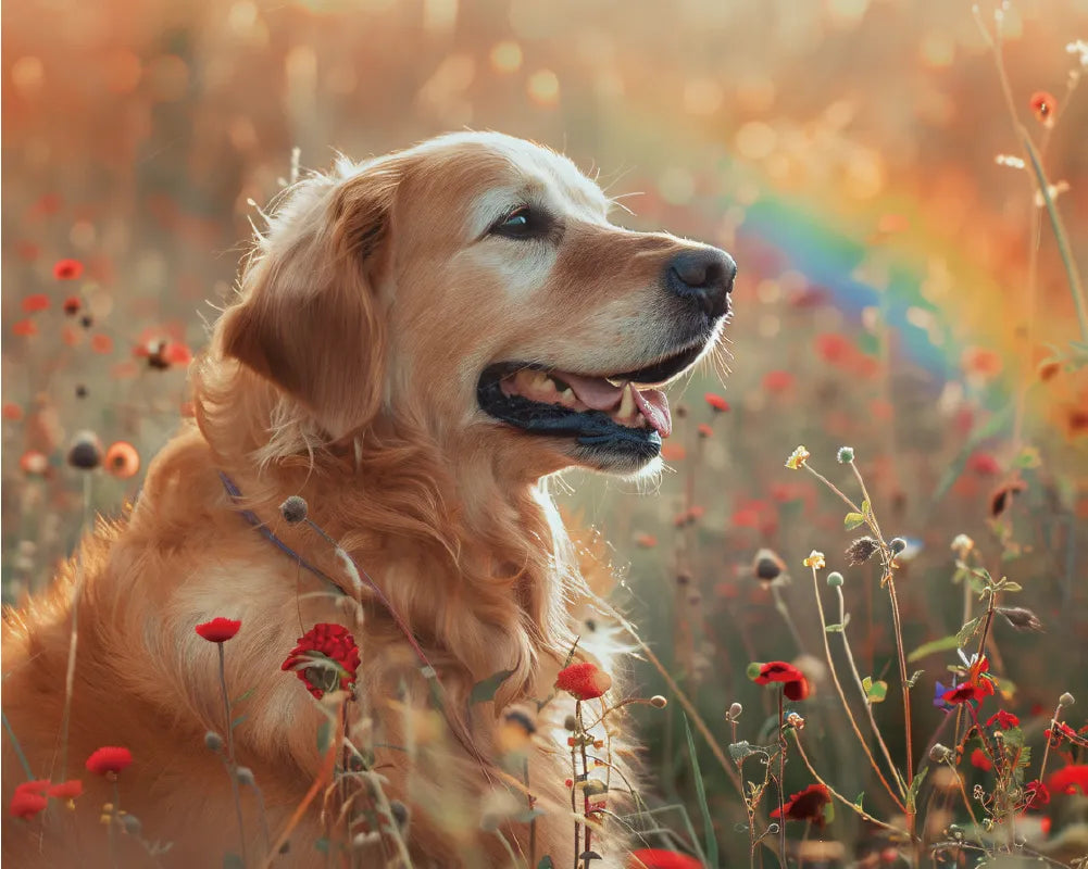 Dog and Rainbow