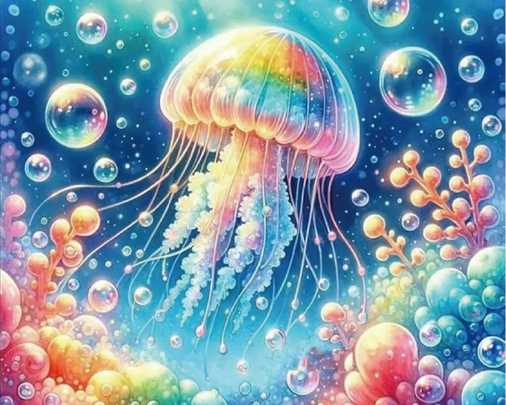 Colorful jellyfish