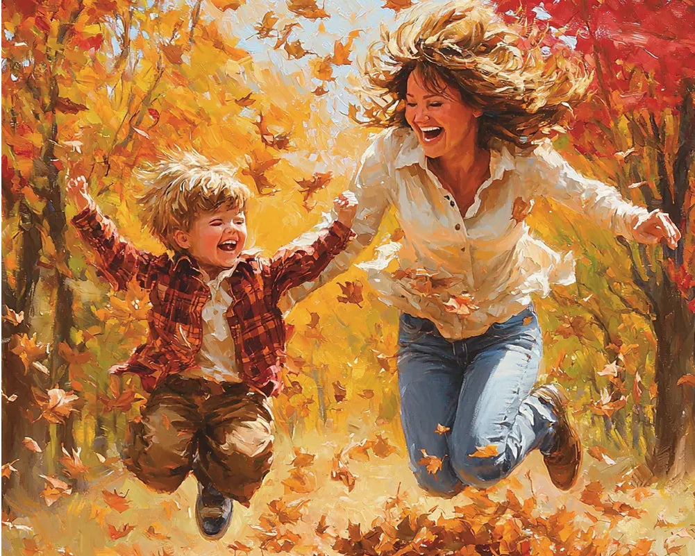 Leap into Autumn Paint Numbers