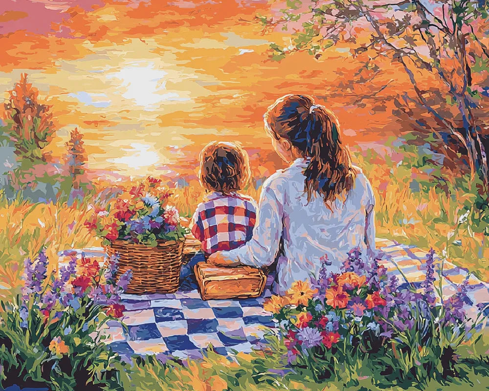 Dawn Picnic Paint Numbers