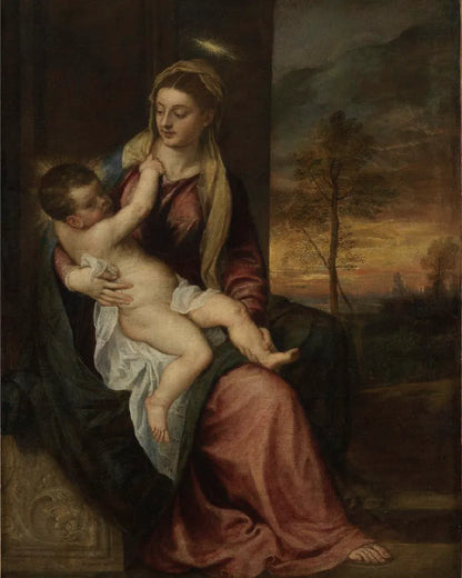 Titian Madonna and Child Paint by Numbers | Renaissance Art