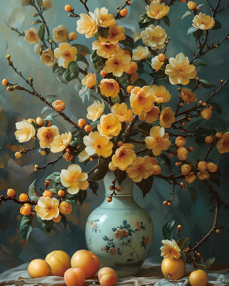Flowers Vase Paint Numbers