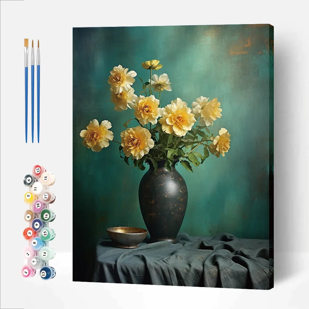 Vase with Bunch Flowers