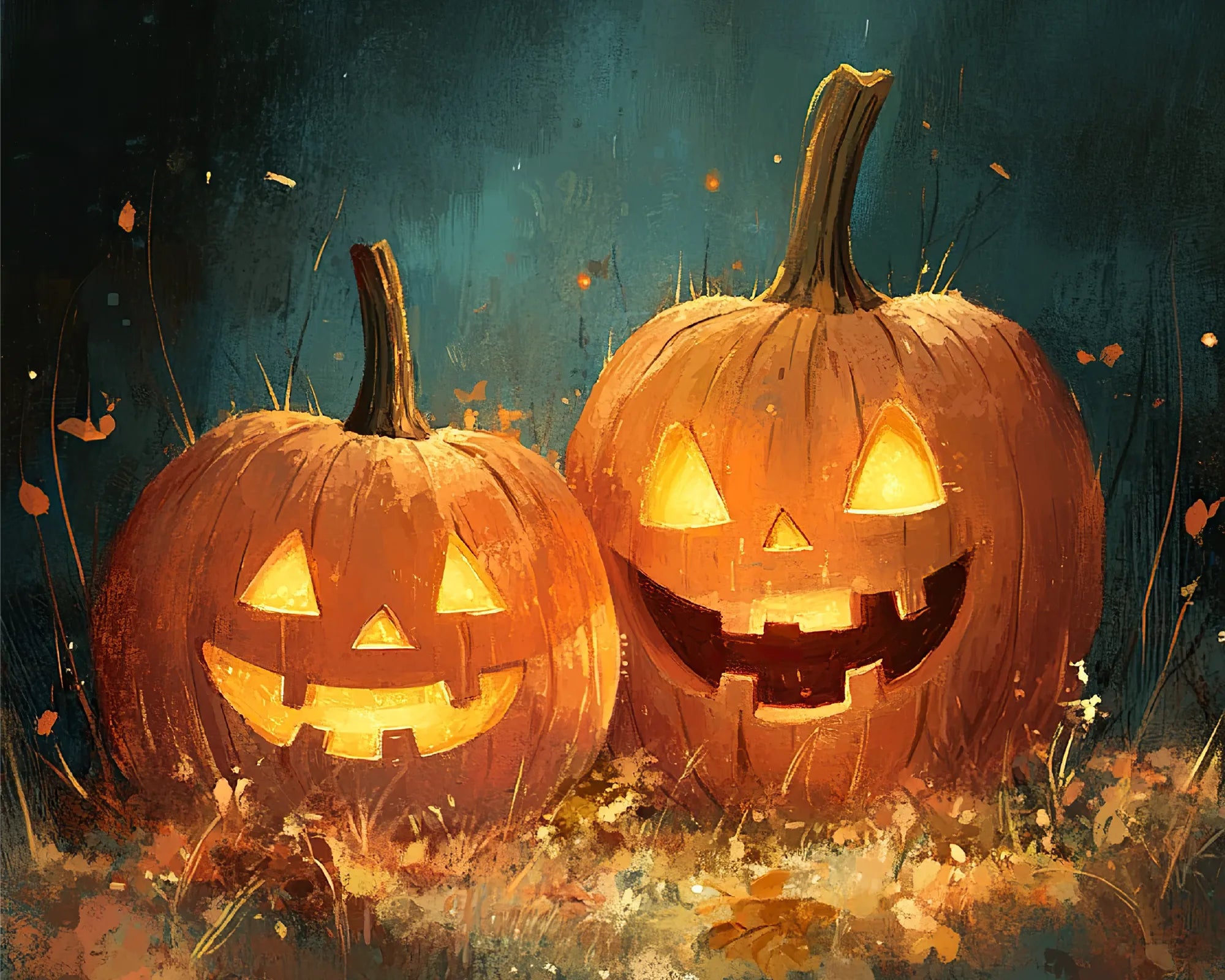 Glowing Pumpkins