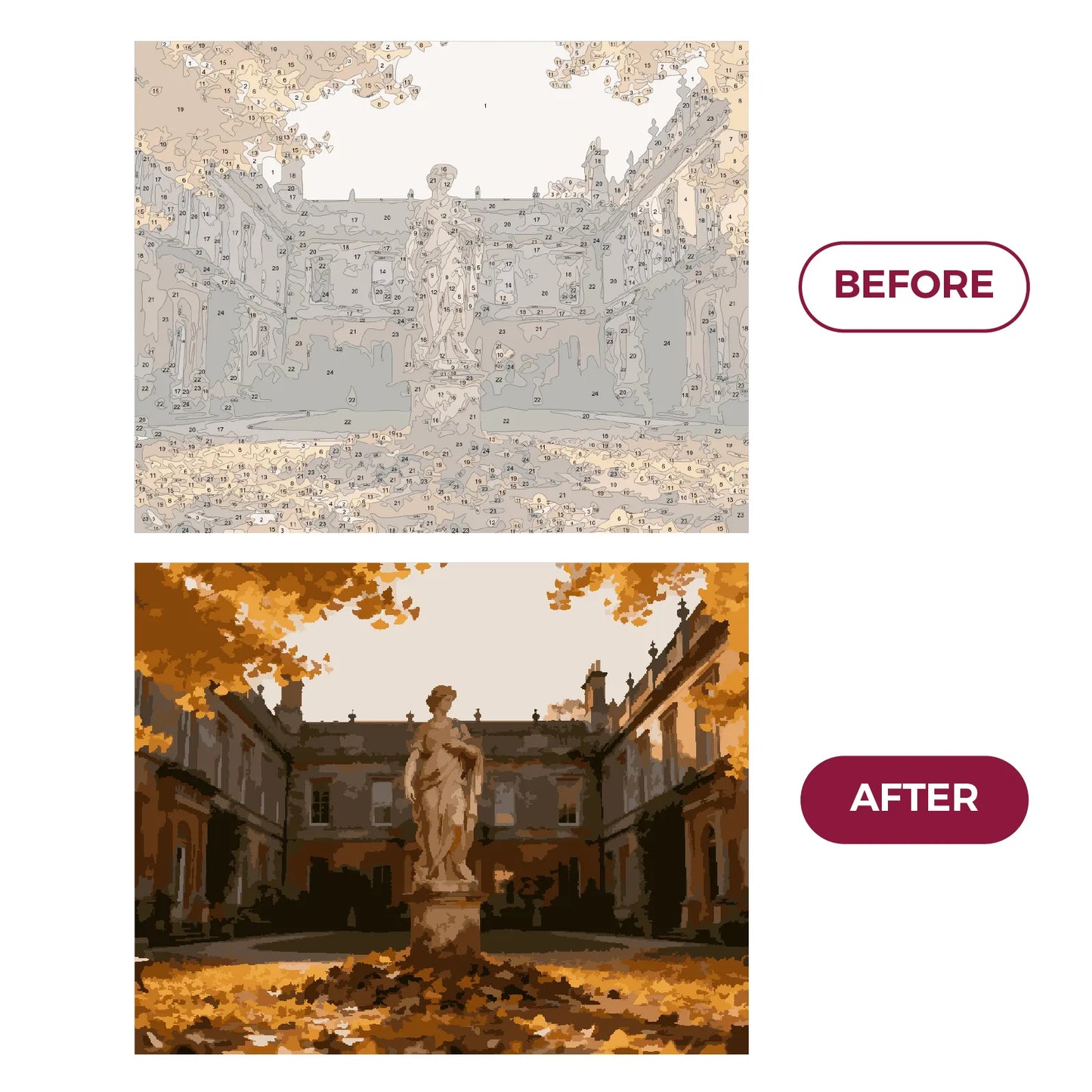 Ginkgo Path in the Castle