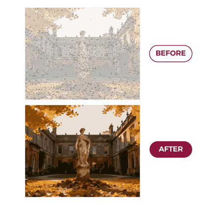 Ginkgo Path in the Castle