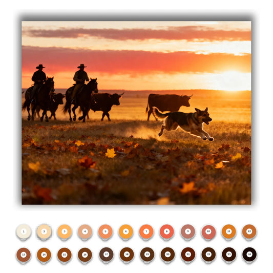 Twilight Return on the Pasture