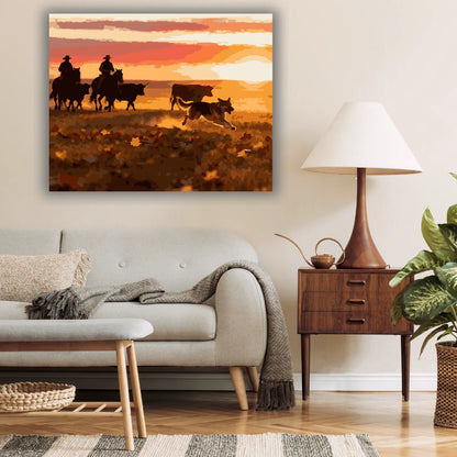 Twilight Return on the Pasture