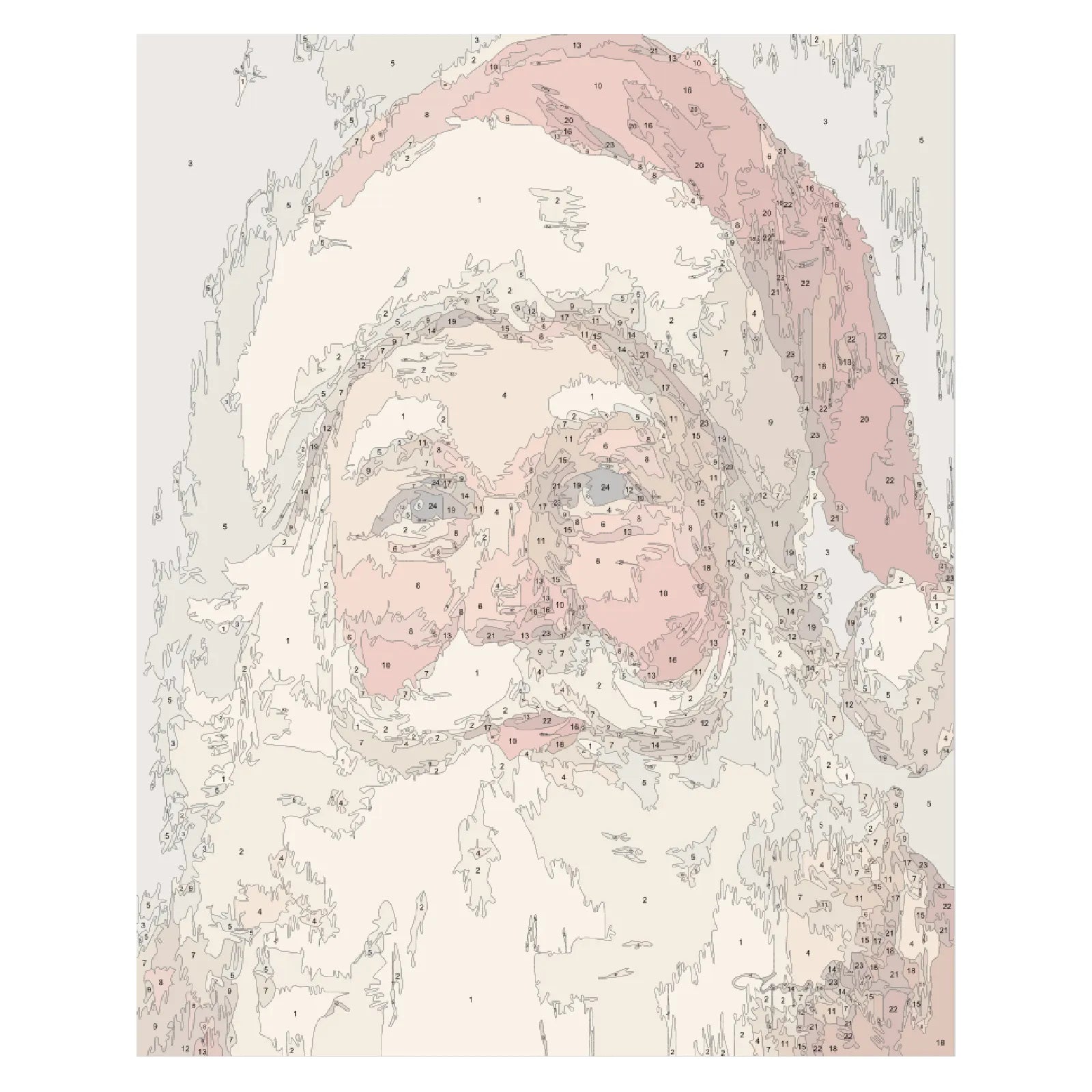 Santa Serenely Smiling