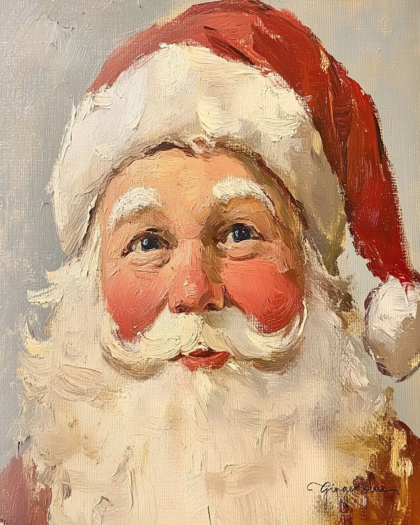 Babbo Natale che Sorride Serenamente